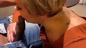 who likes seeing me suck this big black cock on the beach?