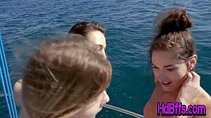 Teen Whores Suck Cocks and Get Fucked on Outdoor Party Boat