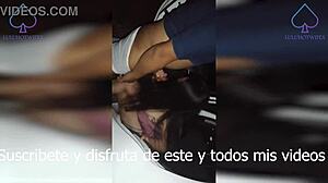 Neighbor doggystyle in car, cuckold watches creampie