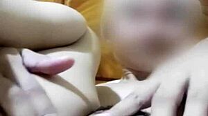 Leak video call with pretty filipina aprile reaching orgasm in bedroom