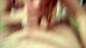 Horny Mature Sucks His Cock