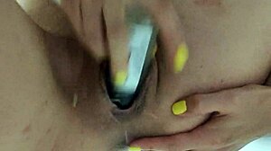 Pregnant Wife Shows Lactating Tits And Masturbates In Shower For Orgasm!