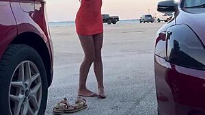 Compilation of dressing up at the car!