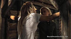 mistress facesits naughty maid on young slave humiliation