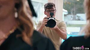 Milfs graduation party turns into insane reverse gangbang!