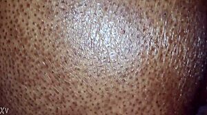 Blasted cum on granny's ass in homemade creampie scene!