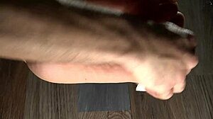 Intriguing Foot Cleaning Ritual With Green Nails Revealed