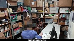 Teen bends over for officer's monster cock!