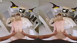 Vrconk blonde slut cheating on husband with local milkman vr porn