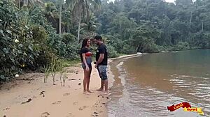 Rough anal sex on high seas with latina 😈🌊