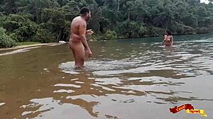 Rough anal sex on high seas with latina 😈🌊