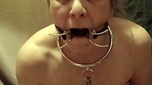 Slave f auto session with mouth spreader, uro, and belt blows on february 18, 2025