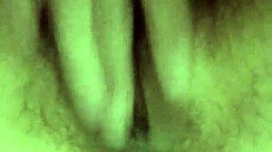 Watch my hairy pussy drip with intense orgasm in close-up view