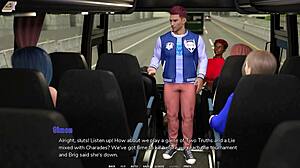 Hot Emo Girl Gives Handjob on Public Bus in Taboo University 3D