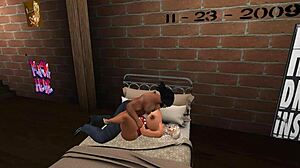 वह काले लंड पर जोशीले से सवारी करती है इस सातवें किस्त में