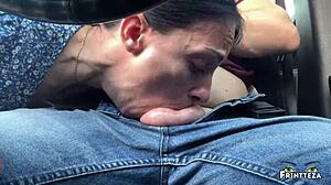 i deepthroat stepson in car