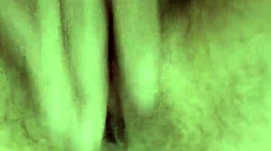 Watch my hairy pussy drip with intense orgasm in close-up view