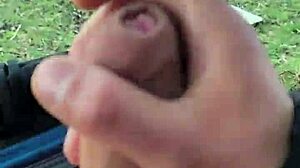 dick flashed outdoors waiting for someone to see huge cock