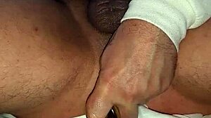 jerking off a massive cock until cum explodes