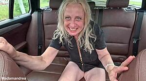 i'm fisting my ass with a dildo right in the car, so hot!