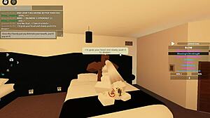 Intense anal fucking with big black cock in roblox porn blacked