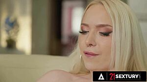 Gorgeous blonde vera jarw loves cocks and gets two big ones in her holes