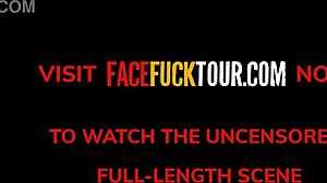 Colombian Maid Face Fucked Hard Against Wall