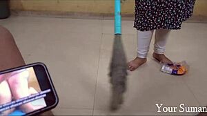 malik gets blowjob from sexy mother-in-law