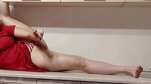 Incredible Joi Housewife Teasing With Striped Panties And Smelly Socks