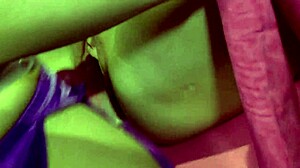 Big Boob Strap-On Lesbian Fuck Threesome