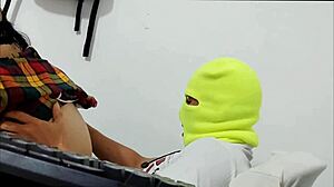 My sex-addicted neighbor makes me cum inside her; she's crazy in bed