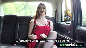 Horny Redhead Zara Durose Sucks Cab Driver's Cock