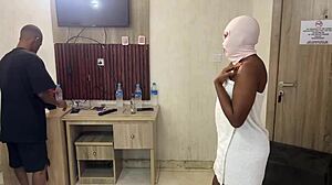 Ebony Girl Next Door Screams During Rough Anal Fuck