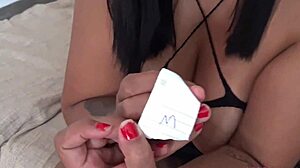 she shares giant toys in her ass and pussy with her friend during deep throat play