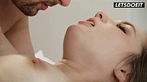 horny girlfriend vika lita enjoys fingering and fucking to orgasm