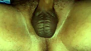 jerking off a massive cock until cum explodes