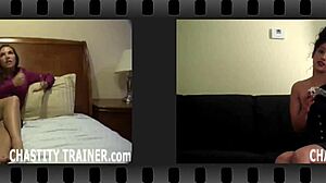 Your cock gets locked up for a very long time in femdom humiliation