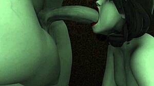 Demon Futa And Friends In Bath Blowjob