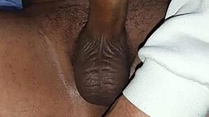 jerking off a massive cock until cum explodes