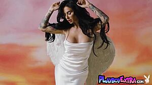 Naked MILF Angel Joanna Angel reveals her sultry side and sexy tattoos