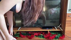 Stepsister Did The Housework And Helped Stepbrother Remove Dicks Erection