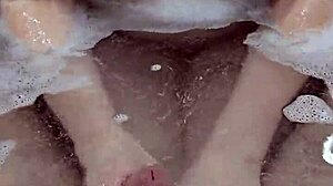 Bath Handjob Ends with Hot Underwater Cumshot