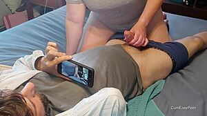 wow, hot golden shower and piss play after a massive cum blast!