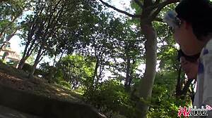 Saki Aoyama, the Japanese beauty with big tits, blows a hard cock uncensored