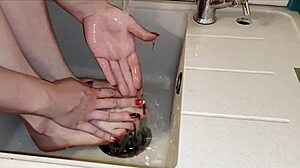 Incredible Joi Housewife Teasing With Striped Panties And Smelly Socks