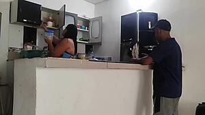 Perverted Neighbor Visits for Sugar, Fucks My Huge Ass Passionately with Monster Cock