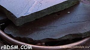 couple plays sadomasochism game with rough fucking