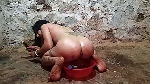 anal play with a pickle