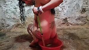 anal play with a pickle