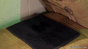 Milf In Latex Leggings Rims Blonde With Fetish Bondage